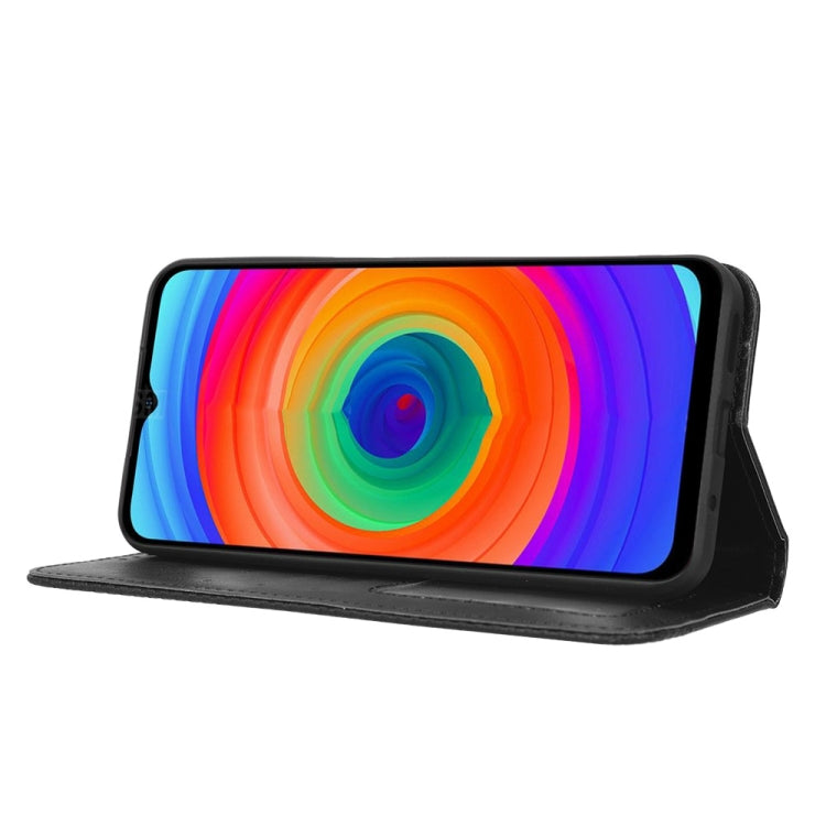 For Ulefone Note 14 Magnetic Buckle Retro Texture Leather Phone Case(Black) - Ulefone Cases by PMC Jewellery | Online Shopping South Africa | PMC Jewellery | Buy Now Pay Later Mobicred