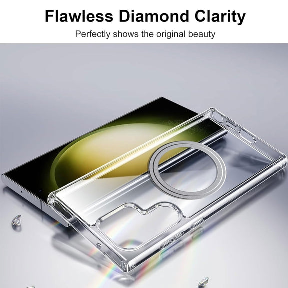 For Samsung Galaxy S25 Ultra 5G Transparent Frosted MagSafe Phone Case