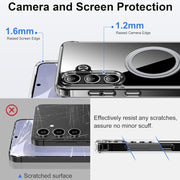 For Samsung Galaxy S25+ 5G Transparent Frosted MagSafe Phone Case