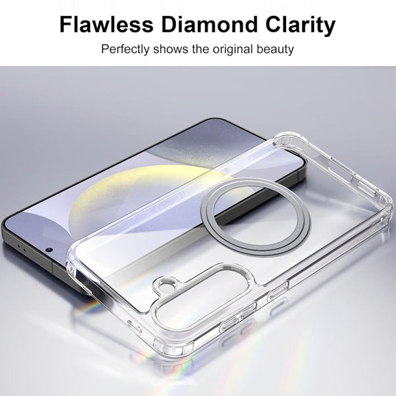 For Samsung Galaxy S25+ 5G Transparent Frosted MagSafe Phone Case