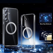 For Samsung Galaxy S25 5G Transparent Frosted MagSafe Phone Case