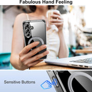 For Samsung Galaxy S25 5G Transparent Frosted MagSafe Phone Case