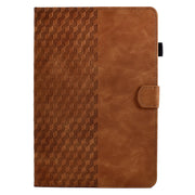 For Amazon Kindle Lite 2022 Rhombus Embossed Leather Tablet Case(Brown)