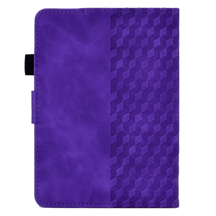 For Amazon Kindle PaperWhite 5 2021 Rhombus Embossed Leather Tablet Case(Purple)