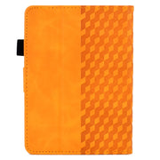 For Amazon Kindle PaperWhite 4 / 3 / 2 / 1 Rhombus Embossed Leather Tablet Case(Khaki)