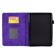 For Amazon Kindle PaperWhite 4 / 3 / 2 / 1 Rhombus Embossed Leather Tablet Case(Purple)