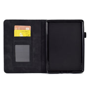 For Amazon Kindle PaperWhite 4 / 3 / 2 / 1 Rhombus Embossed Leather Tablet Case(Black)