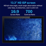 PR1335T 13.3 inch IPS Display Advertising Machine, 2GB+16GB, CPU:RK3566 Quad Core 2.0GHz(US Plug)