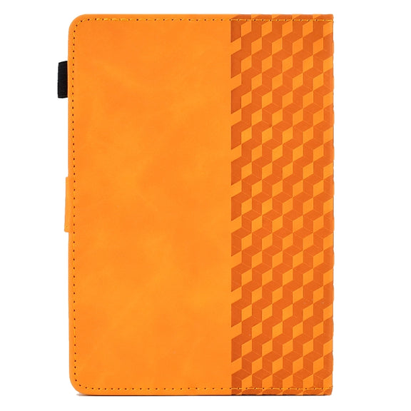 For 7.0 inch Universal Tablet Rhombus Embossed Leather Case(Khaki)