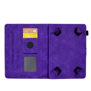 For 7.0 inch Universal Tablet Rhombus Embossed Leather Case(Purple)