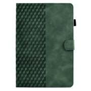 For 7.0 inch Universal Tablet Rhombus Embossed Leather Case(Green)