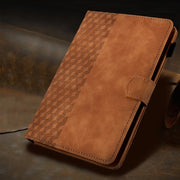 For 7.0 inch Universal Tablet Rhombus Embossed Leather Case(Brown)