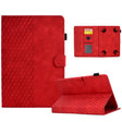 For 8.0 inch Universal Tablet Rhombus Embossed Leather Case(Red) - 8 inch by PMC TechLife | Online Shopping South Africa | PMC TechLife | Buy Now Pay Later Mobicred