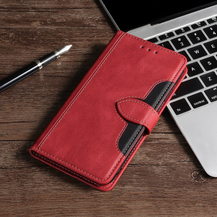 For OPPO Reno8 T 4G Skin Feel Magnetic Buckle Leather Phone Case(Red) - OPPO Cases by PMC TechLife | Online Shopping South Africa | PMC TechLife | Buy Now Pay Later Mobicred