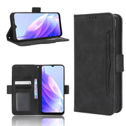 For Blackview A52 Skin Feel Calf Texture Card Slots Leather Phone Case(Black)