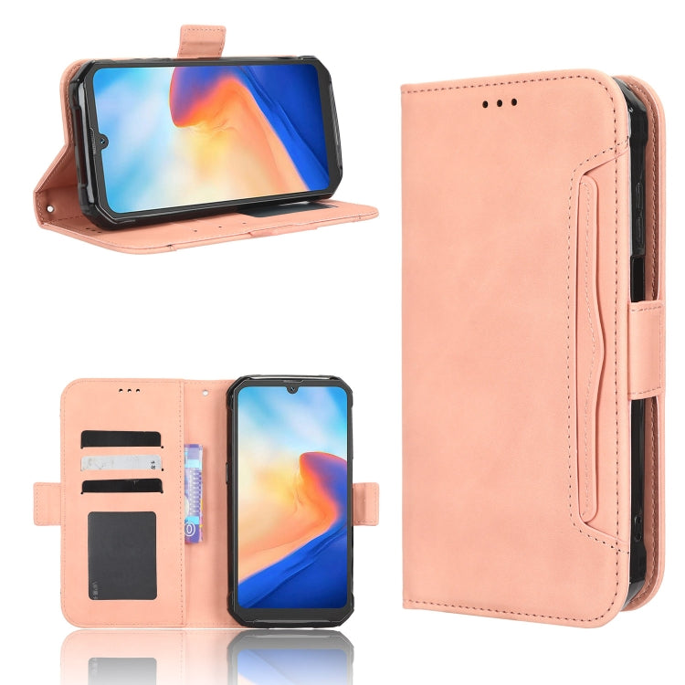 For Blackview BV7200 Skin Feel Calf Texture Card Slots Leather Phone Case(Pink) - More Brand by PMC TechLife | Online Shopping South Africa | PMC TechLife