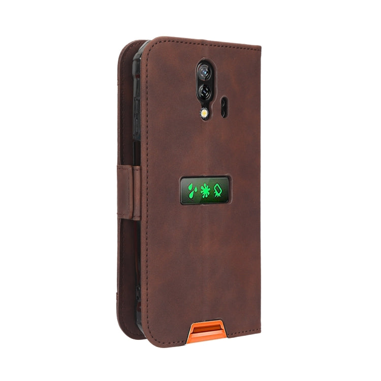 For Blackview BV7200 Skin Feel Calf Texture Card Slots Leather Phone Case(Brown) - More Brand by PMC TechLife | Online Shopping South Africa | PMC TechLife | Buy Now Pay Later Mobicred
