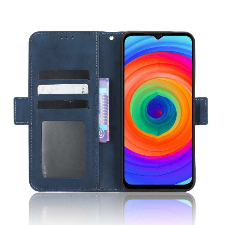 For Ulefone Note 14 Skin Feel Calf Texture Card Slots Leather Phone Case(Blue)