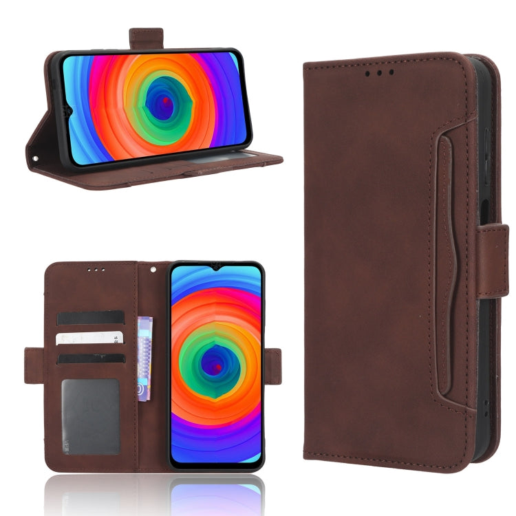 For Ulefone Note 14 Skin Feel Calf Texture Card Slots Leather Phone Case(Brown) - free shipping - PMC Jewellery - Order now!