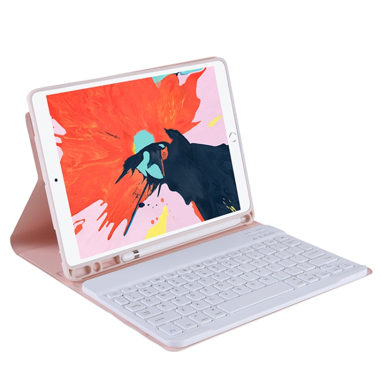 T11B 2020 For iPad Air 4 / Air 5 / Pro 11 inch 2022 / 2021 / 2020 / 2018 TPU Candy Color Ultra-thin Bluetooth Keyboard Tablet Case with Stand & Pen Slot(Pink) - Universal by PMC Jewellery | Online Shopping South Africa | PMC Jewellery | Buy Now Pay Later Mobicred