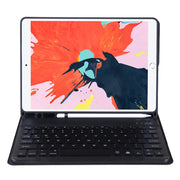 T102B For iPad Air / Pro 10.5 inch (2019) TPU Candy Color Ultra-thin Bluetooth Keyboard Tablet Case with Stand & Pen Slot(Black)