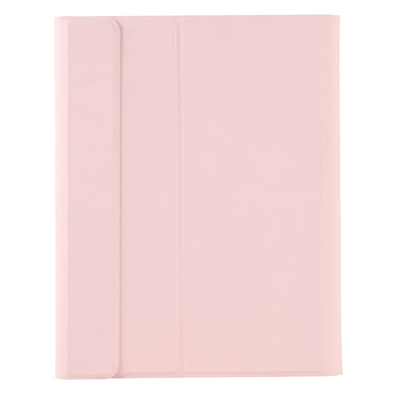 T102B For iPad Air / Pro 10.5 inch (2019) TPU Candy Color Ultra-thin Bluetooth Keyboard Tablet Case with Stand & Pen Slot(Pink)