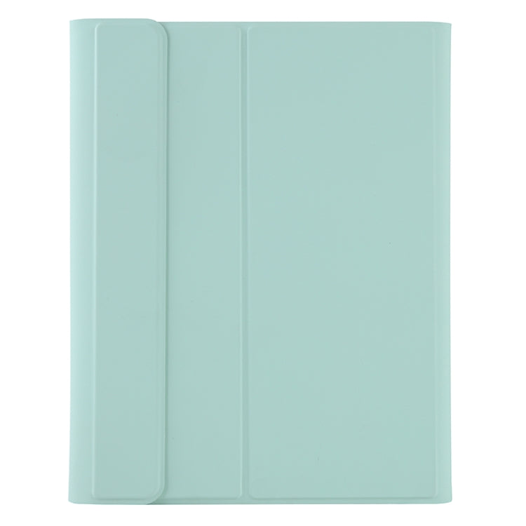 T102B For iPad Air / Pro 10.5 inch (2019) TPU Candy Color Ultra-thin Bluetooth Keyboard Tablet Case with Stand & Pen Slot(Light Green)