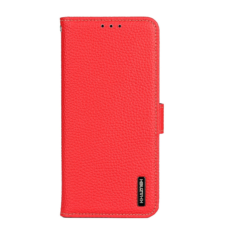 For Sony Xperia 1 IV KHAZNEH Litchi Genuine Leather Phone Case(Red) - Sony Cases by PMC TechLife | Online Shopping South Africa | PMC TechLife | Buy Now Pay Later Mobicred