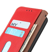 For Sony Xperia 1 IV KHAZNEH Litchi Genuine Leather Phone Case(Red)