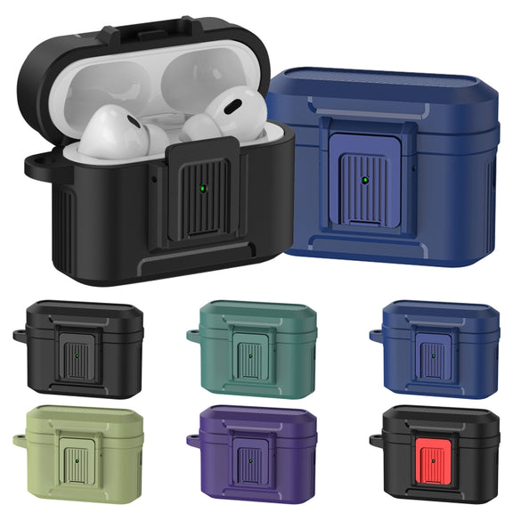 For AirPods Pro 2 Earphone TPU + PC Protective Case(Purple)