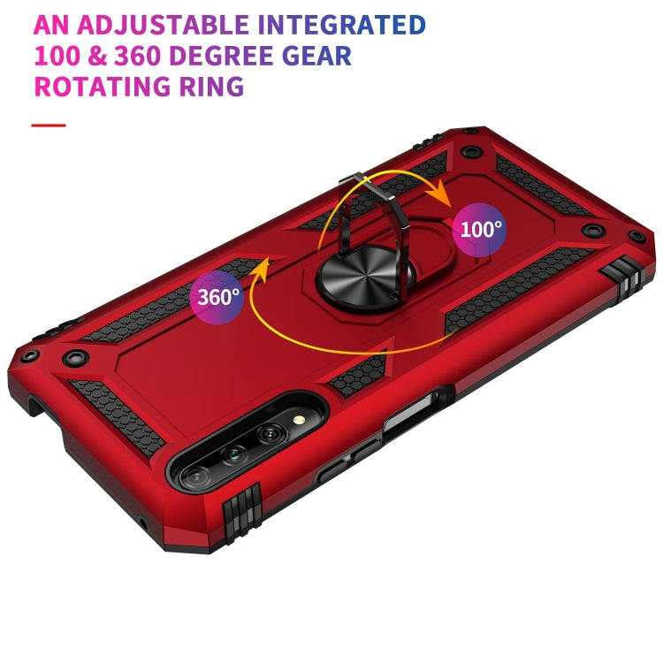 For Huawei Y9s Shockproof TPU + PC Protective Case with 360 Degree Rotating Holder(Black) - Huawei Cases by PMC TechLife | Online Shopping South Africa | PMC TechLife