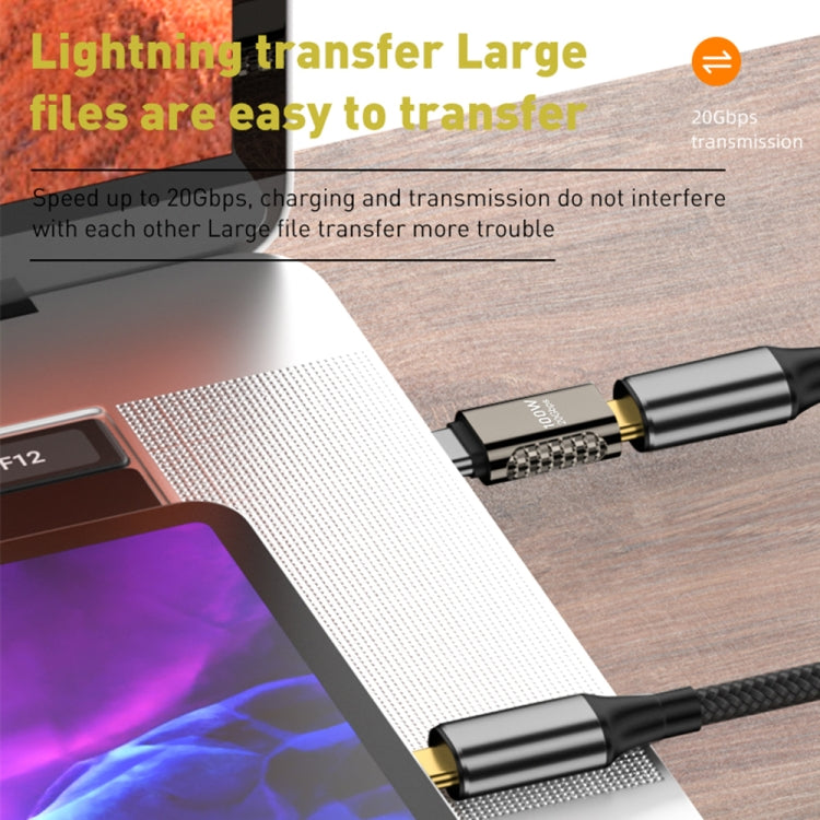 100W Type-C Female to Type-C Female 20Gbps Zinc Alloy Adapter, Style:Straight - Cable & Adapters by PMC TechLife | Online Shopping South Africa | PMC TechLife