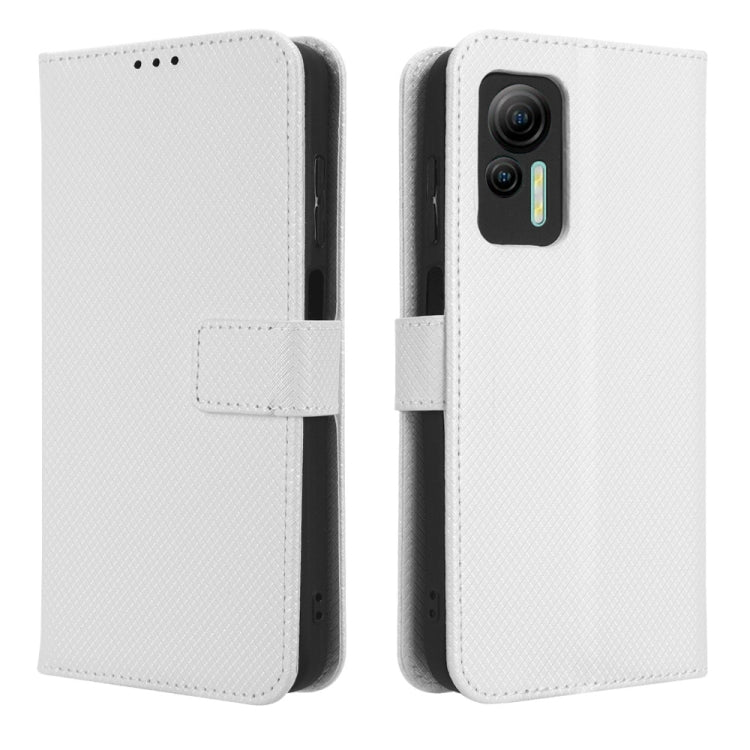 For Ulefone Note 14 Diamond Texture Leather Phone Case(White) - Ulefone Cases by PMC Jewellery | Online Shopping South Africa | PMC Jewellery | Buy Now Pay Later Mobicred