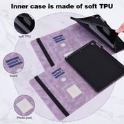 For Lenovo Tab M8 4th Gen Embossed Butterfly Pattern Leather Tablet Case(Purple)