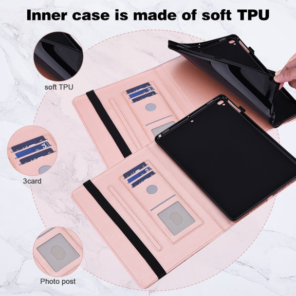 For Lenovo Tab M8 4th Gen Embossed Butterfly Pattern Leather Tablet Case(Pink)