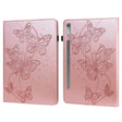 For Lenovo Pad Pro 2022 11.2 inch / Tab P11 Pro Gen 2 Embossed Butterfly Pattern Leather Tablet Case(Pink) - Lenovo by PMC TechLife | Online Shopping South Africa | PMC TechLife | Buy Now Pay Later Mobicred