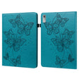 For Lenovo Pad Plus 2023 11.5 inch / Tab P11 Gen 2 Embossed Butterfly Pattern Leather Tablet Case(Blue) - Lenovo by PMC TechLife | Online Shopping South Africa | PMC TechLife | Buy Now Pay Later Mobicred