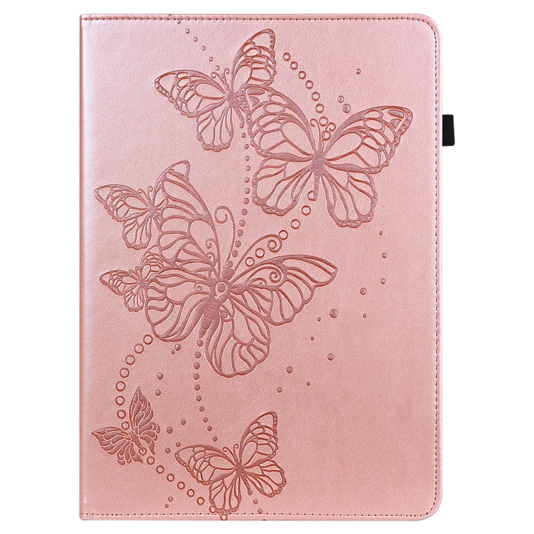 For Lenovo Pad Plus 2023 11.5 inch / Tab P11 Gen 2 Embossed Butterfly Pattern Leather Tablet Case(Pink) - Lenovo by PMC TechLife | Online Shopping South Africa | PMC TechLife | Buy Now Pay Later Mobicred