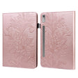 For Lenovo Pad Pro 2022 11.2 inch / Tab P11 Pro Gen 2 Lace Flower Embossing Pattern Leather Tablet Case(Gold) - Lenovo by PMC TechLife | Online Shopping South Africa | PMC TechLife | Buy Now Pay Later Mobicred