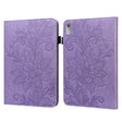 For Lenovo Pad Plus 2023 11.5 inch / Tab P11 Gen 2 Lace Flower Embossing Pattern Leather Tablet Case(Purple) - Lenovo by PMC TechLife | Online Shopping South Africa | PMC TechLife | Buy Now Pay Later Mobicred