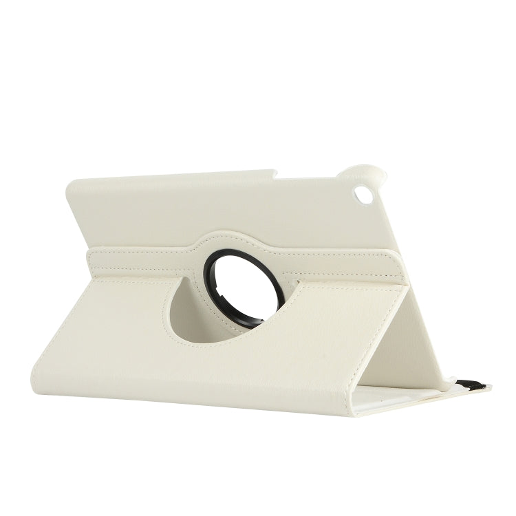 For Huawei Matepad SE 10.4 360 Degree Rotation Litchi Texture Tablet Leather Case(White) - Huawei Cases by PMC TechLife | Online Shopping South Africa | PMC TechLife
