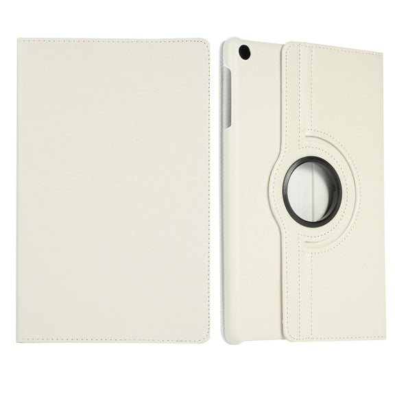 For Huawei Matepad SE 10.4 360 Degree Rotation Litchi Texture Tablet Leather Case(White)