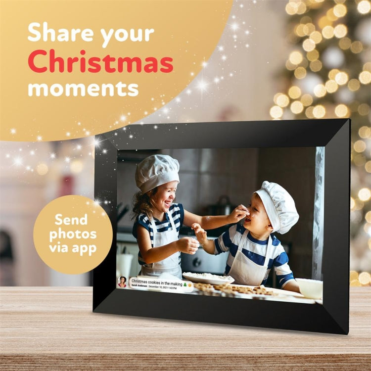 10.1 inch IPS Display WiFi Cloud Photo Frame, RK3126C Quad Core up to 1.5GHz, 1GB+16GB, Power Plug:US Plug(Black)