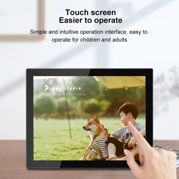 15 inch LED Display WiFi Cloud Photo Frame, RK3126C Quad Core up to 1.5GHz, Android 6.0, 1GB+16GB(UK Plug)