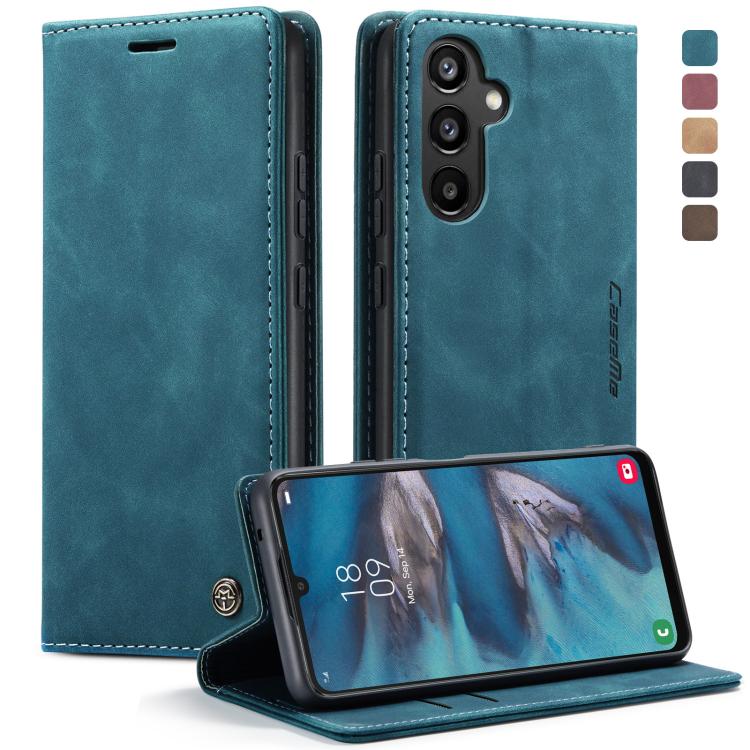 For Samsung Galaxy A34 5G CaseMe 013 Multifunctional Horizontal Flip Leather Phone Case(Blue) - free shipping - PMC TechLife - Order now!