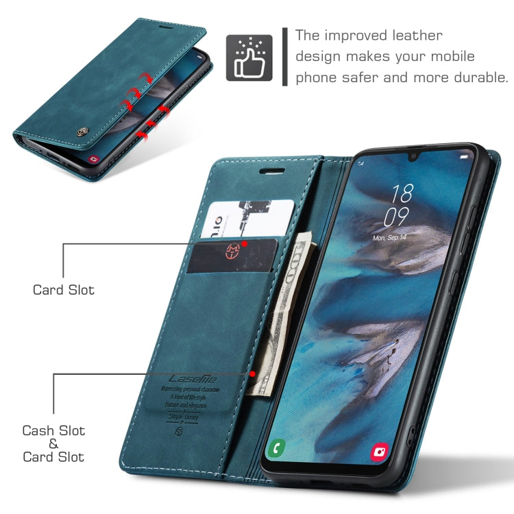 For Samsung Galaxy A34 5G CaseMe 013 Multifunctional Horizontal Flip Leather Phone Case(Blue) - free shipping - PMC TechLife - Order now!