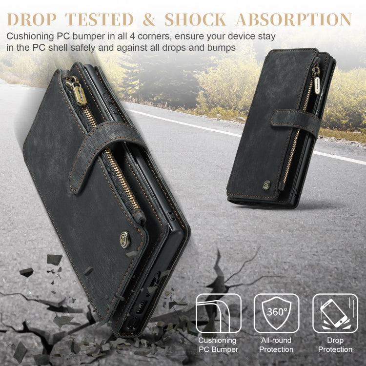 For Samsung Galaxy S23 Ultra 5G CaseMe C30 Multifunctional Leather Phone Case(Black) - Galaxy S23 Ultra 5G Cases by CaseMe | Online Shopping South Africa | PMC Jewellery | Buy Now Pay Later Mobicred