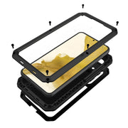For Samsung Galaxy S23 5G RedPepper 360 Full Body Rugged Metal Life Water-resistant Phone Case(Black)