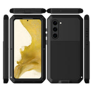 For Samsung Galaxy S23 5G RedPepper 360 Full Body Rugged Metal Life Water-resistant Phone Case(Black)