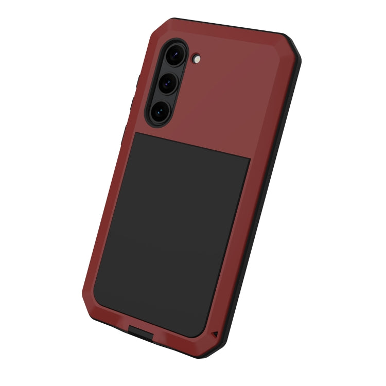 For Samsung Galaxy S23 5G RedPepper 360 Full Body Rugged Metal Water-resistant Phone Case(Red)